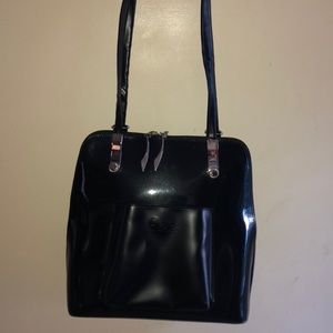 Beijo black patent Bag